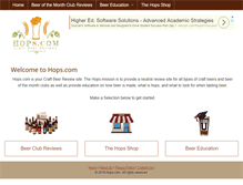 Tablet Screenshot of hops.com